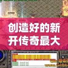 创造好的新开传奇最大游戏网站是未来新方向
