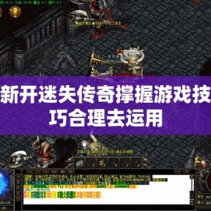 新开迷失传奇撑握游戏技巧合理去运用