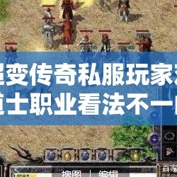 超变传奇私服玩家对道士职业看法不一的原因