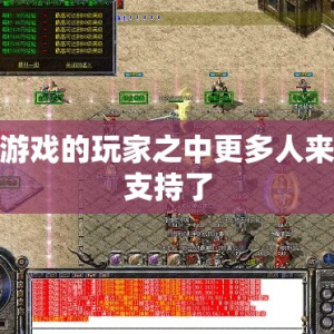 游戏的玩家之中更多人来支持了
