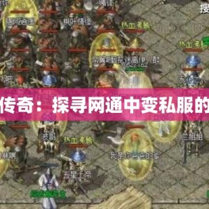 法师传奇：探寻网通中变私服的魅力