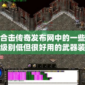 合击传奇发布网中的一些级别低但很好用的武器装备