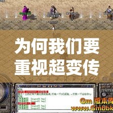 为何我们要重视超变传奇私服整个的过程