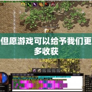 但愿游戏可以给予我们更多收获