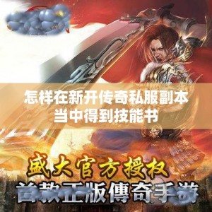 怎样在新开传奇私服副本当中得到技能书