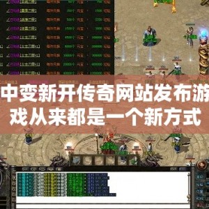 中变新开传奇网站发布游戏从来都是一个新方式