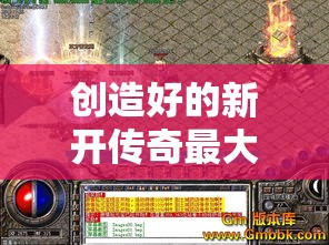 创造好的新开传奇最大游戏网站是未来新方向