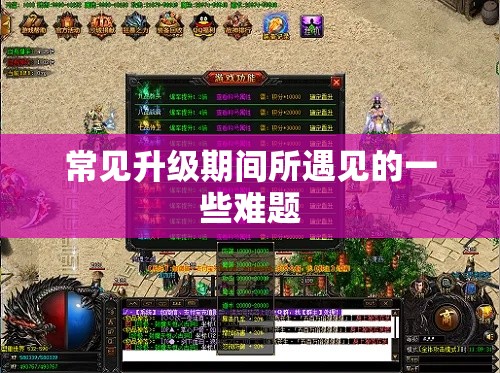 常见升级期间所遇见的一些难题