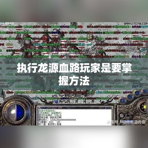执行龙源血路玩家是要掌握方法