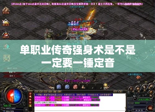 单职业传奇强身术是不是一定要一锤定音