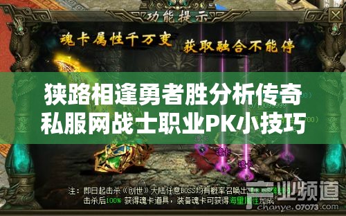 狭路相逢勇者胜分析传奇私服网战士职业PK小技巧